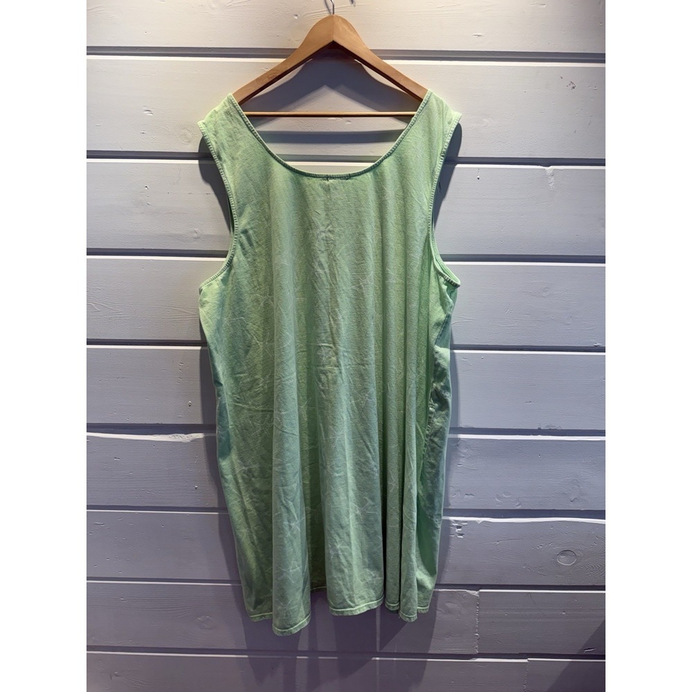 FRESH PRODUCE 3x Green Starfish Jersey Sun Dress NWT